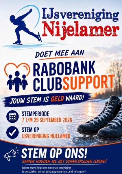 Stem IJsverenging Nijelamer voor Rabo Clubsupport